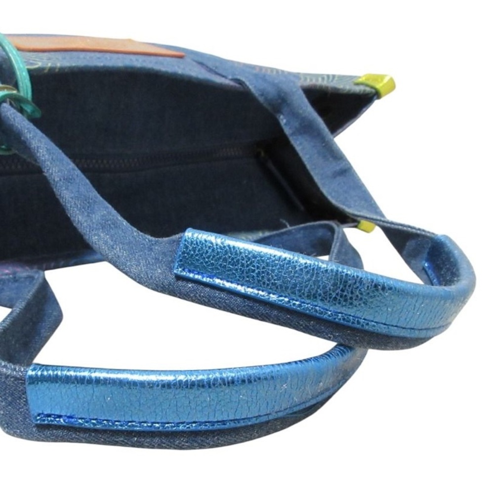 Kurt Geiger Denim Iridescent Tote - Picture 6 of 11
